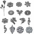 Cast Iron Decorative Leaves For Decorative Wrought iron gate  Cast Steel Leaves Ornaments